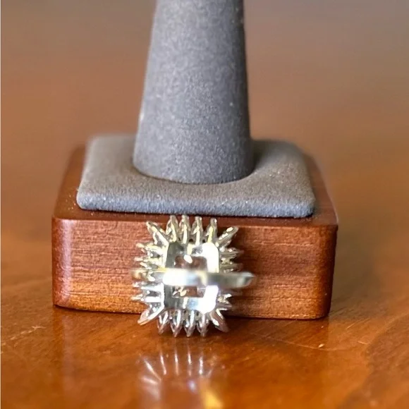 NWOT Cocktail / Fashion Clear Crystals Ring, Sz 7 - Picture 4 of 7